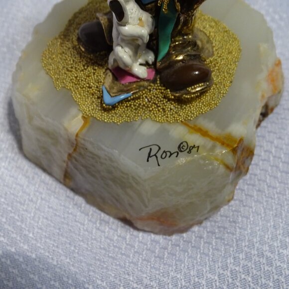 Ron Lee 1987 Clown Balloons Dog I LOVE YOU Figurine 2928/8500 Signed - Picture 8 of 10